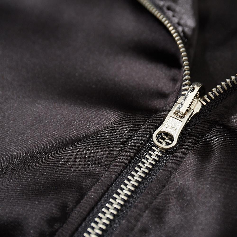 Close-up of zipper on a sukajan jacket