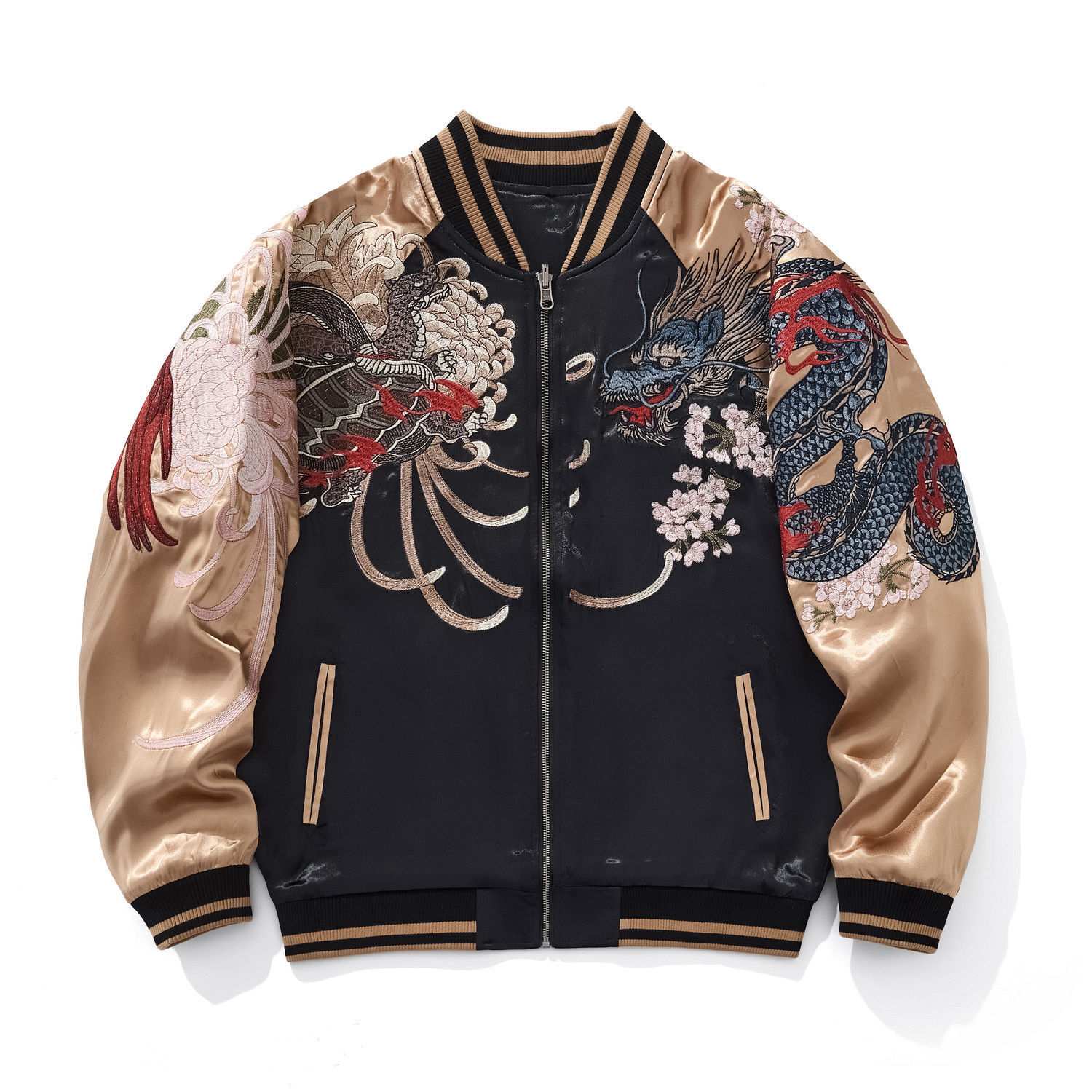 Four Guardians: White Tiger & Phoenix Sukajan Souvenir Jacket