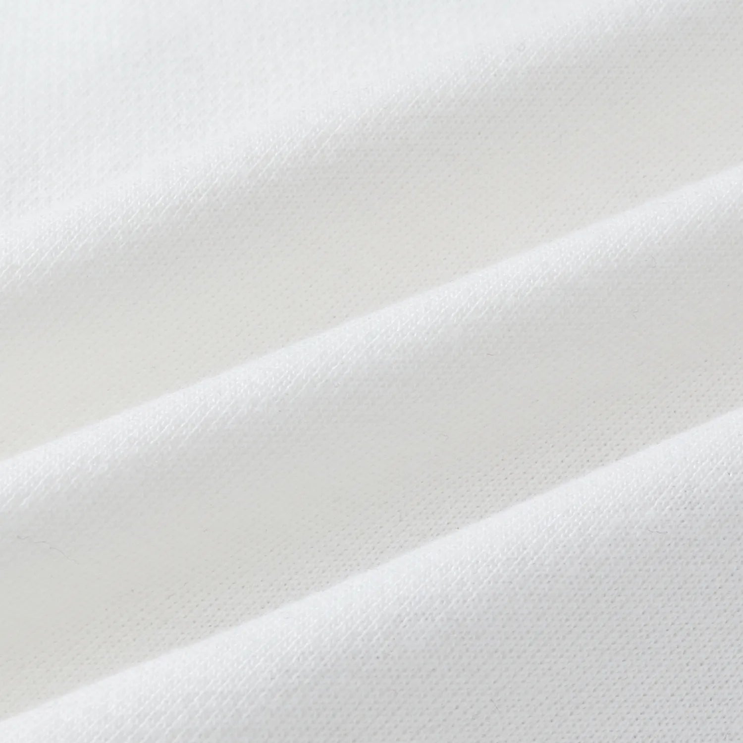 Soft white cotton fabric texture of Nine-Tailed Fox & Lotus sweatshirt