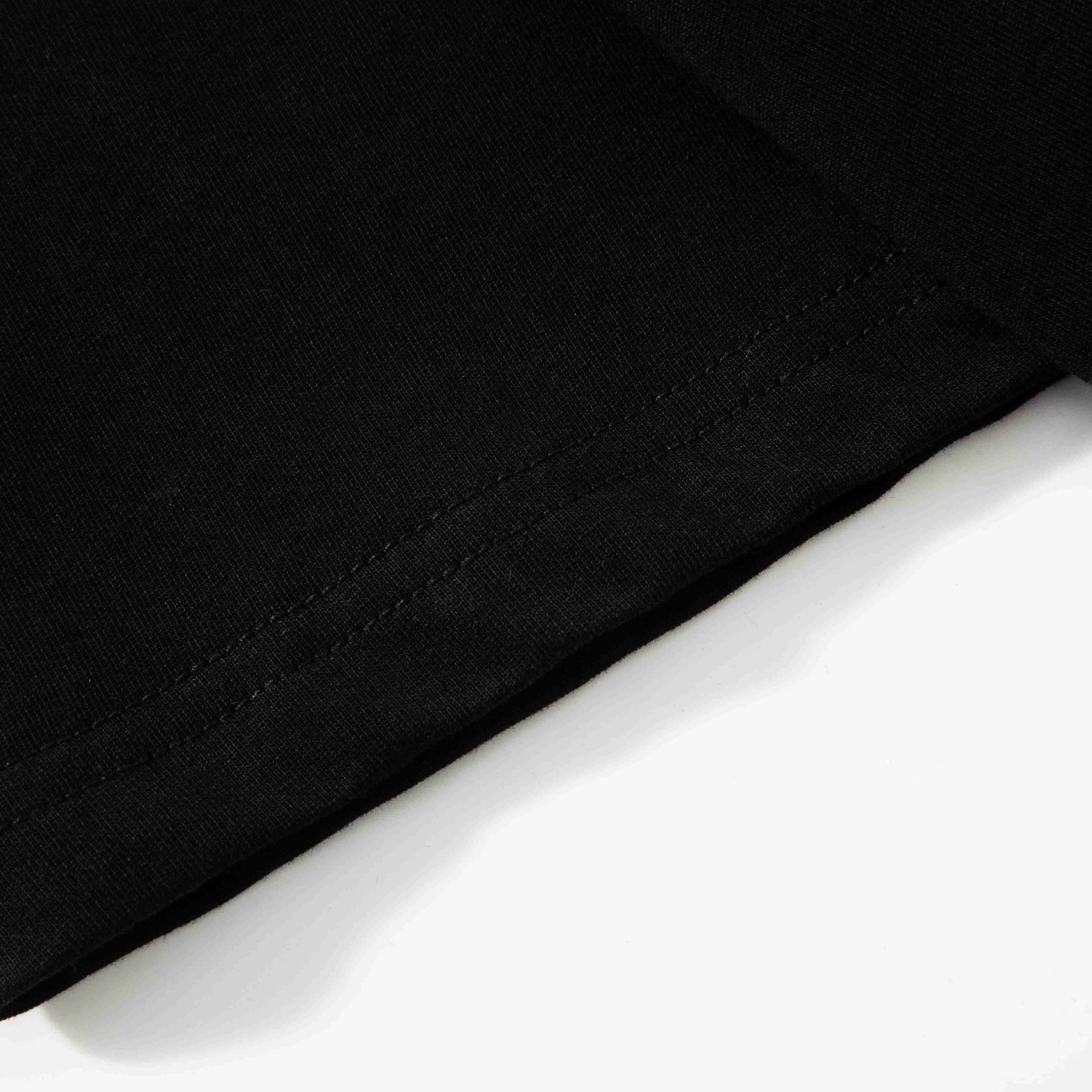 Hem detail with neat double-needle stitching for durability