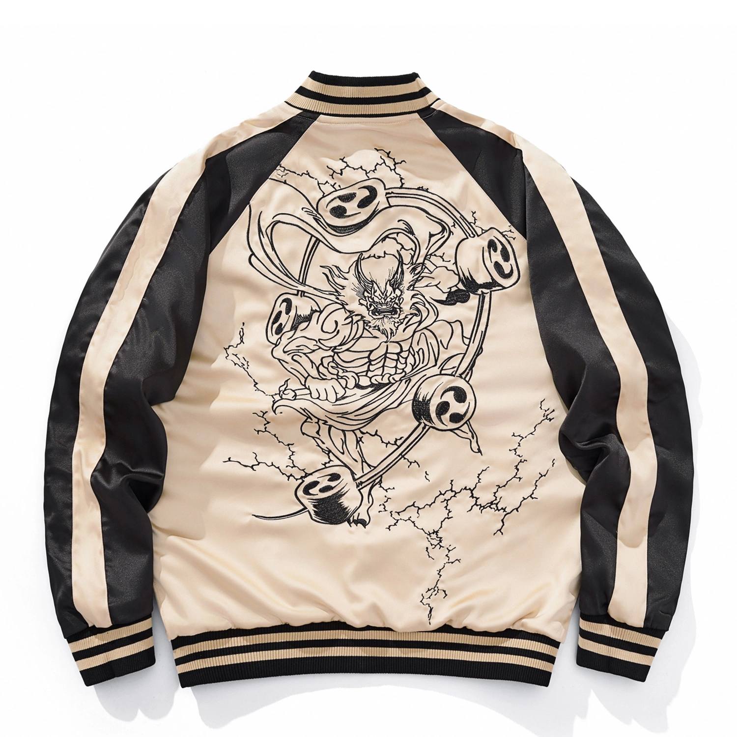 Reversible Fujin & Raijin Sukajan Souvenir Jacket - Wind & Thunder