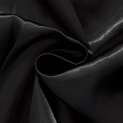 Texture shot showing the smooth, high-gloss finish of the premium satin fabric inside the jacket.