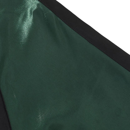 Texture shot showing the smooth, high-gloss finish of the premium satin fabric.